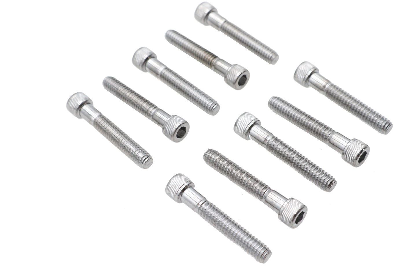 HARLEY Allen Socket Cap Bolt Knurled Chrome 1/4 inch X 1-1/2 inch Fits 0-  All, Models