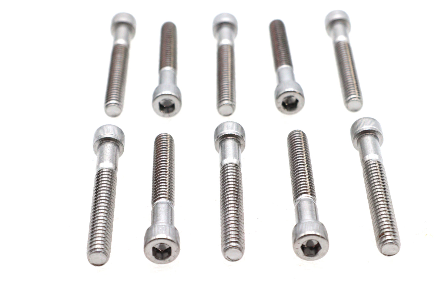 HARLEY Allen Socket Cap Bolt Knurled Chrome 1/4 inch X 1-3/4 inch Fits 0-  All, Models