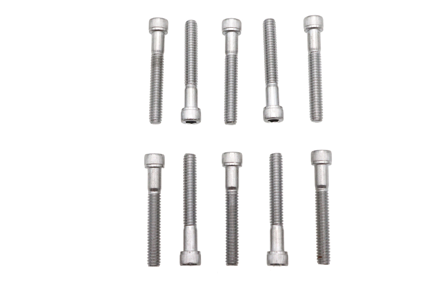 HARLEY Allen Socket Cap Bolt Knurled Chrome 1/4 inch X 1-3/4 inch Fits 0-  All, Models