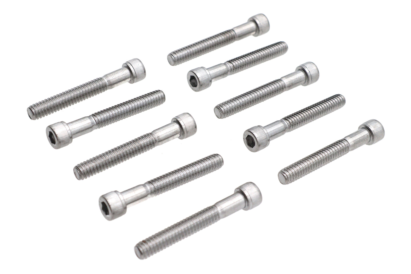 HARLEY Allen Socket Cap Bolt Knurled Chrome 1/4 inch X 1-3/4 inch Fits 0-  All, Models