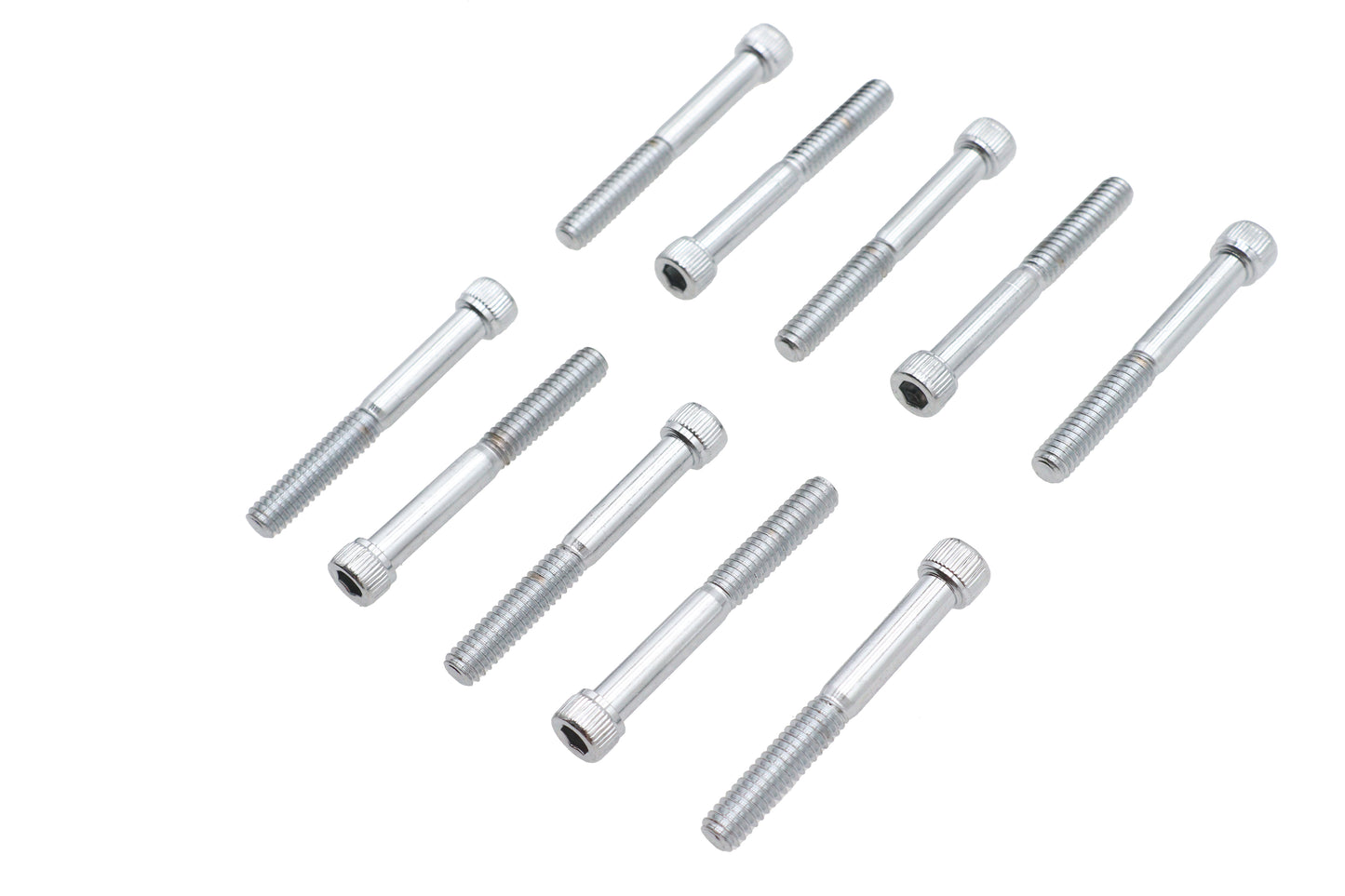 Allen Socket Cap Bolt Knurled Chrome 1/4 inch X 2 inch