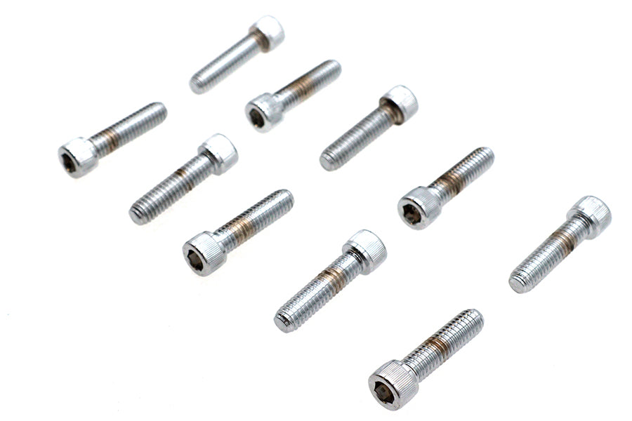HARLEY Inbusschraube mit gerändeltem Kopf, verchromt, 5/16 Zoll X 1-1/4 Zoll, passend für 0- Alle, Modelle