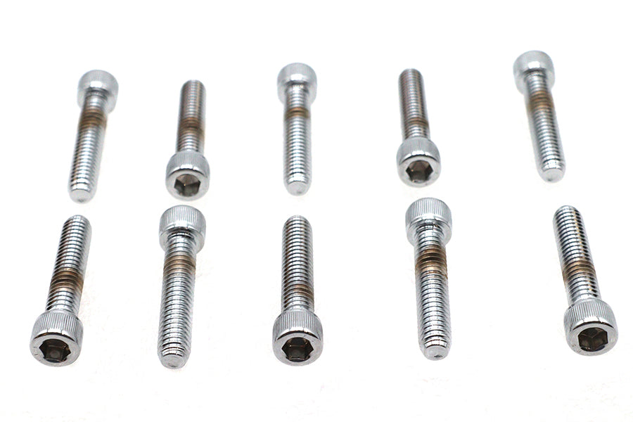 HARLEY Allen Socket Cap Bolt Knurled Chrome 5/16 inch X 1-1/2 inch Fits 0-  All, Models