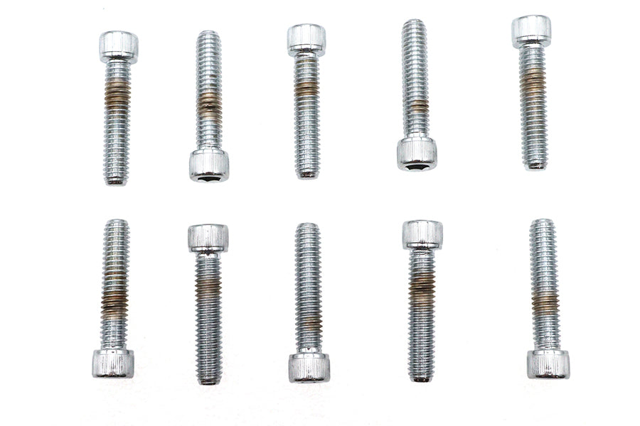 HARLEY Allen Socket Cap Bolt Knurled Chrome 5/16 inch X 1-1/2 inch Fits 0-  All, Models