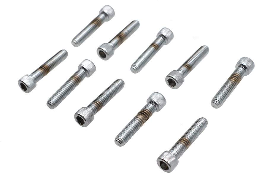 HARLEY Allen Socket Cap Bolt Knurled Chrome 5/16 inch X 1-1/2 inch Fits 0-  All, Models
