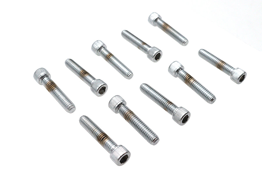 HARLEY Allen Socket Cap Bolt Knurled Chrome 5/16 inch X 1-1/2 inch Fits 0-  All, Models