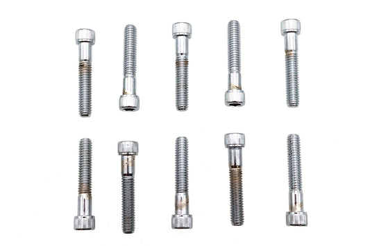 ハーレー用アレンソケットキャップボルト ナーリング加工 クローム 5/16-18インチ X 1-3/4インチ 0-年式 全モデルに適合