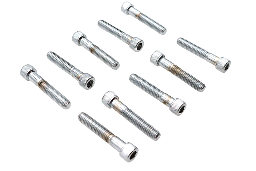 HARLEY Zylinderschraube mit Innensechskant, Rändelung, Chrom, 5/16-18 Zoll x 1-3/4 Zoll, passend für 0- Alle Modelle
