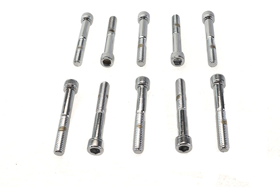 HARLEY Innensechskant Zylinderkopfschraube gerändelt Chrom 5/16-18 Zoll X 2-1/4 Zoll Passend für 0- Alle, Modelle