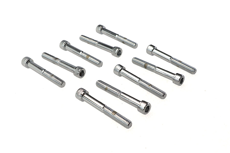 HARLEY Innensechskant Zylinderkopfschraube gerändelt Chrom 5/16-18 Zoll X 2-1/4 Zoll Passend für 0- Alle, Modelle