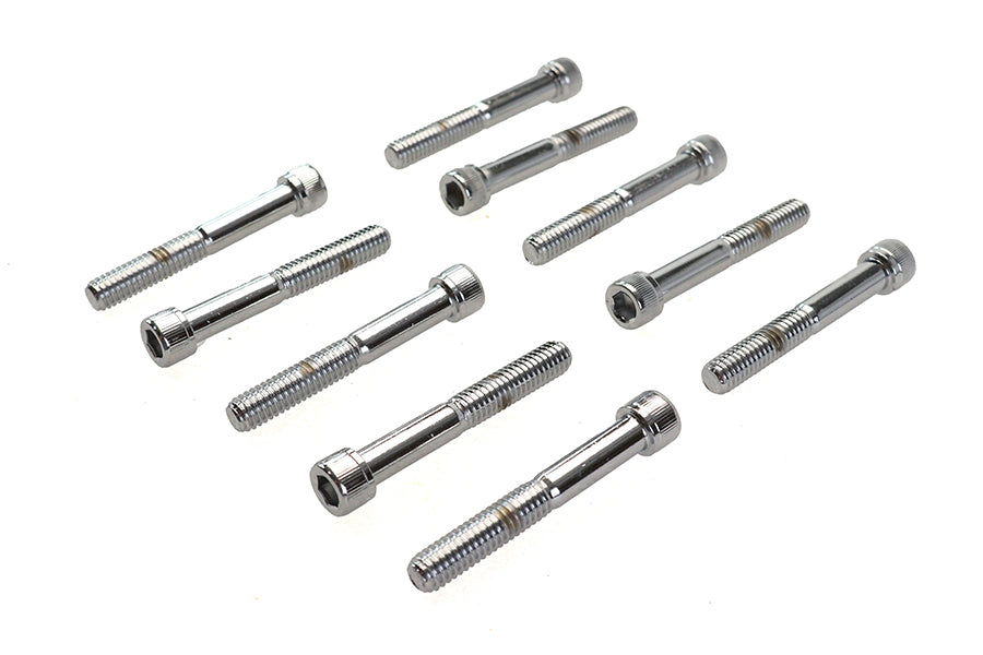 HARLEY Innensechskant Zylinderkopfschraube gerändelt Chrom 5/16-18 Zoll X 2-1/4 Zoll Passend für 0- Alle, Modelle