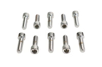 HARLEY Allen Socket Cap Bolt Knurled Chrome 3/8 inch X 1-1/4 inch Fits 0-  All, Models