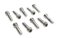 HARLEY Allen Socket Cap Bolt Knurled Chrome 3/8 inch X 1-1/4 inch Fits 0-  All, Models