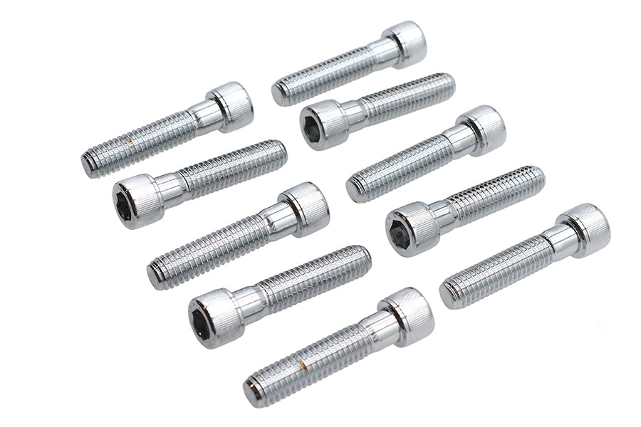 HARLEY Innensechskant-Zylinderkopfschraube gerändelt Chrom 3/8 Zoll X 1-3/4 Zoll Passend für 0- Alle, Modelle