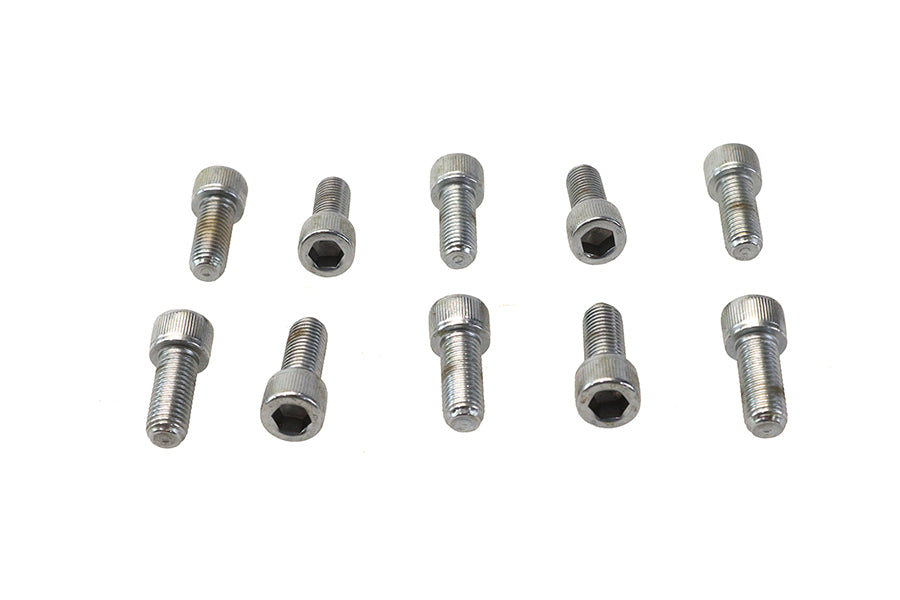 HARLEY Allen Socket Cap Bolt Knurled Chrome 5/16 inch X 3/4 inch Fits 0-  All, Models
