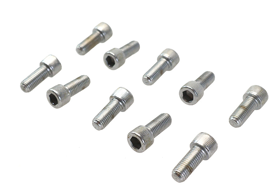 HARLEY Allen Socket Cap Bolt Knurled Chrome 5/16 inch X 3/4 inch Fits 0-  All, Models