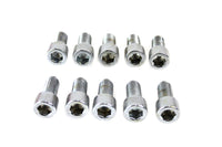 HARLEY Allen Socket Cap Bolt Knurled Chrome 3/8 inch-24 X 3/4 inch Fits 0-  All, Models