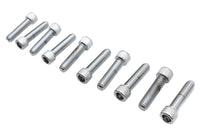 HARLEY Innensechskantschraube, gerändelt, verchromt, 3/8 Zoll X 1-1/2 Zoll, passend für alle 0-Modelle
