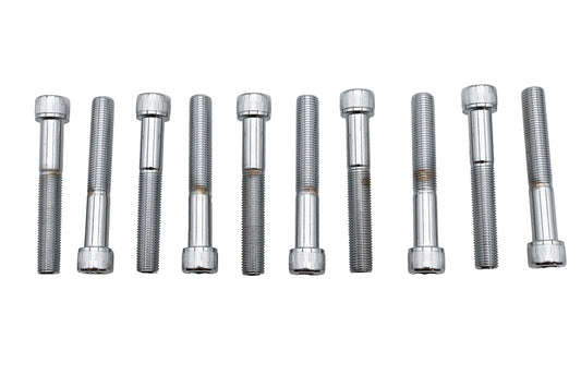 ハーレー 六角穴付ボルト ローレット加工 クローム 3/8インチ X 2-1/2インチ 0-全モデル対応