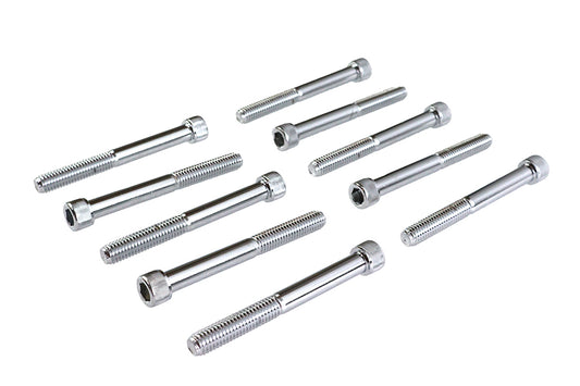 ハーレー 六角穴付ボルト ローレット クローム 3/8インチ X 3-1/2インチ 0-全モデル対応