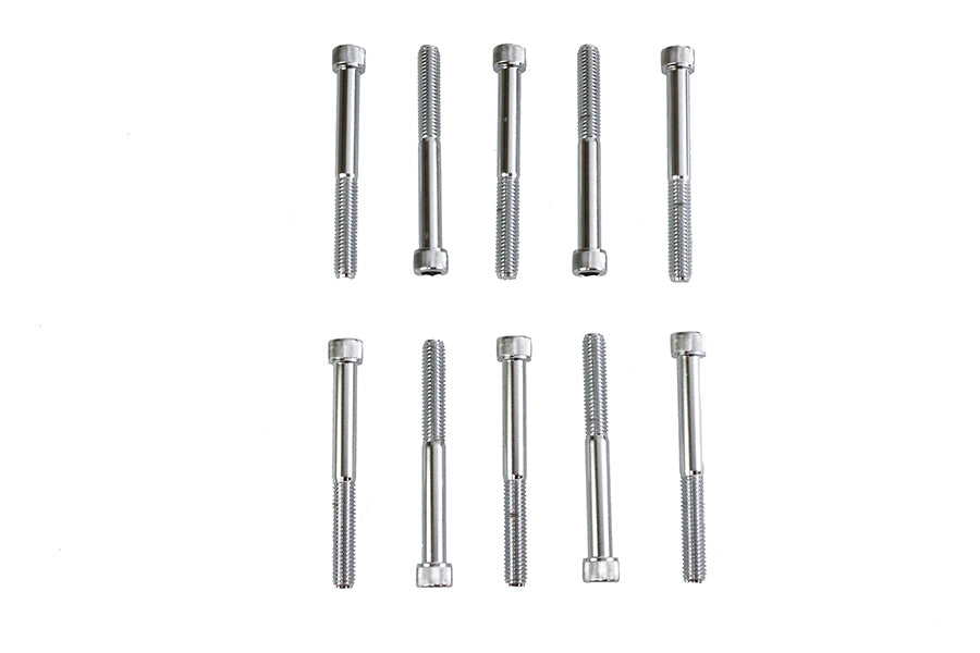 HARLEY Inbusschraube gerändelt Chrom 3/8 Zoll X 3-1/2 Zoll Passend für 0- Alle Modelle