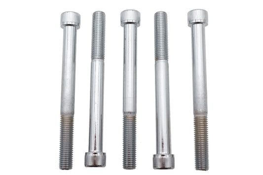 ハーレー用アレンソケットキャップボルト ナーリング加工 クローム 5/16インチ x 3-1/4インチ 0-全モデル対応