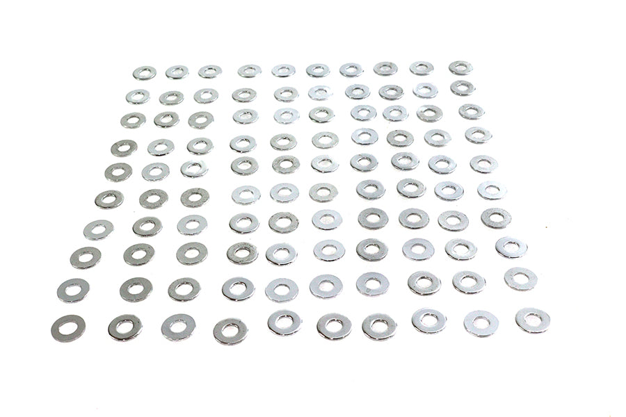 HARLEY Chrome Flat Washers 1/4 inch Inner Diameter Fits 0-  All, Models