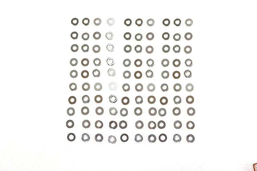 HARLEY Chrome Flat Washers 1/4 inch Inner Diameter Fits 0-  All, Models