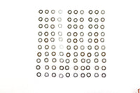 HARLEY Chrome Flat Washers 1/4 inch Inner Diameter Fits 0-  All, Models