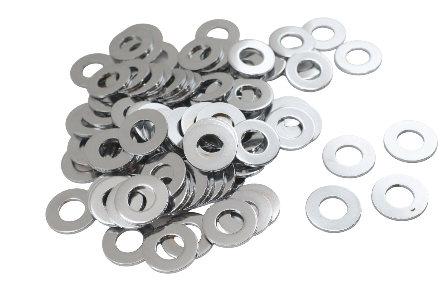 HARLEY Chrome Flat Washers 3/8 inch Inner Diameter Fits 0-  All, Models