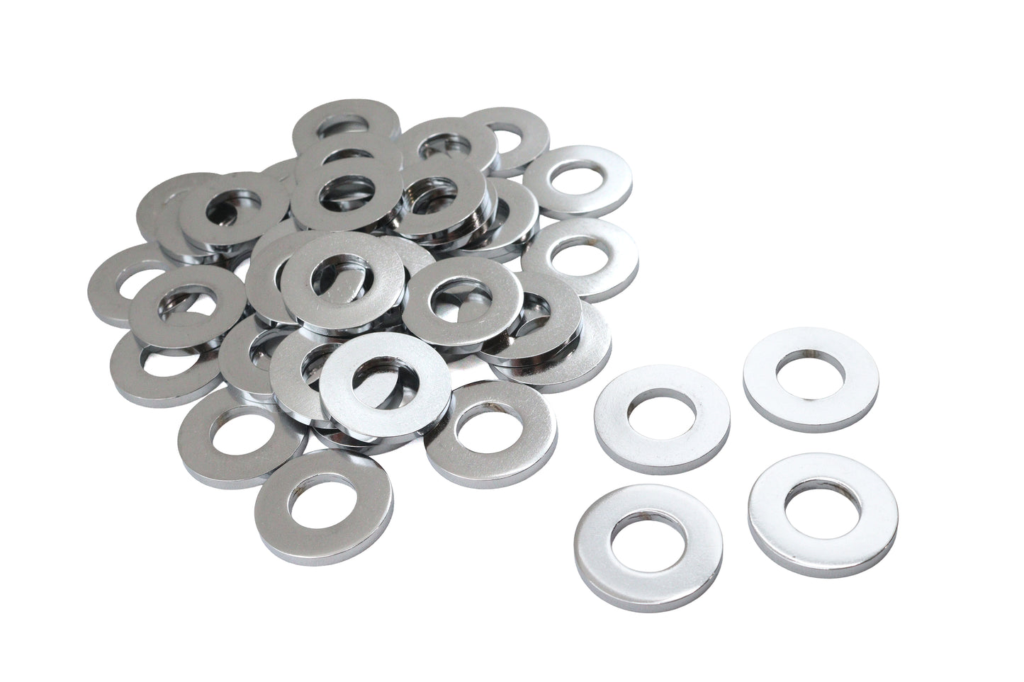 HARLEY Chrome Flat Washers 7/16 inch, Extra Thick Fits 0-  All, Models