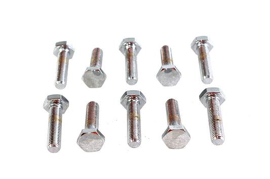 ハーレー六角キャップボルト クローム 1/4インチ-28 X 1インチ 0-全モデル対応