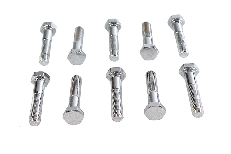 HARLEY Hex Cap Bolts Chrome 5/16 inch x 1-1/2 inch Fits 0-  All, Models
