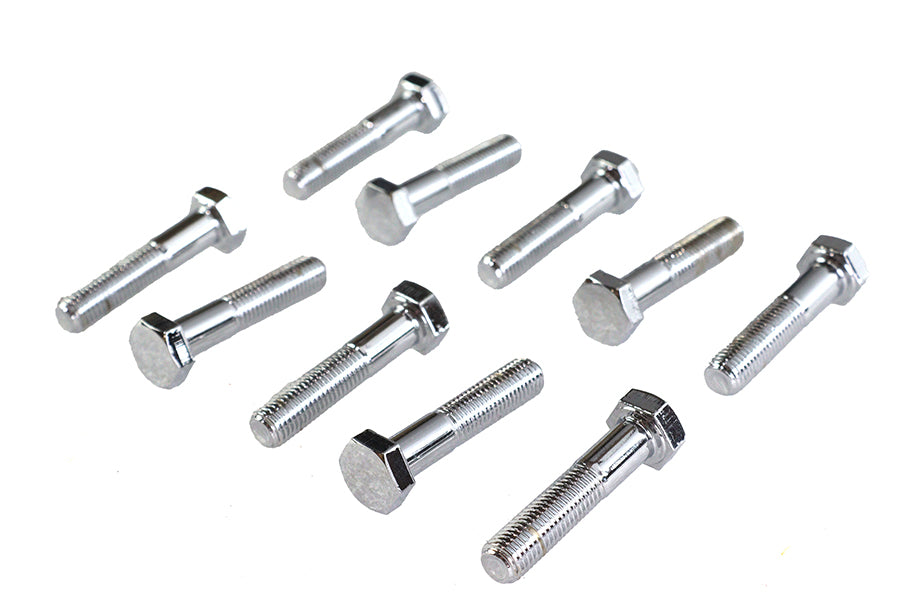 HARLEY Hex Cap Bolts Chrome 5/16 inch x 1-1/2 inch Fits 0-  All, Models