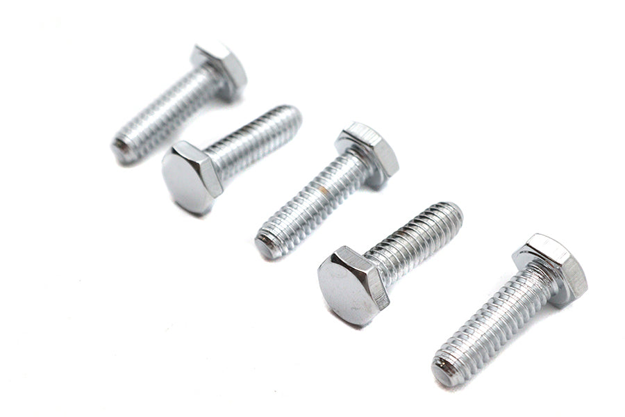 HARLEY Sechskantschrauben Chrom 1/4 Zoll x 7/8 Zoll Passend für 0- Alle Modelle