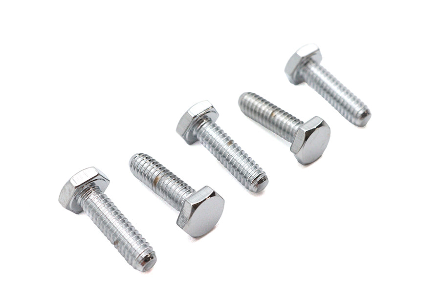 HARLEY Sechskantschrauben Chrom 1/4 Zoll x 7/8 Zoll Passend für 0- Alle Modelle