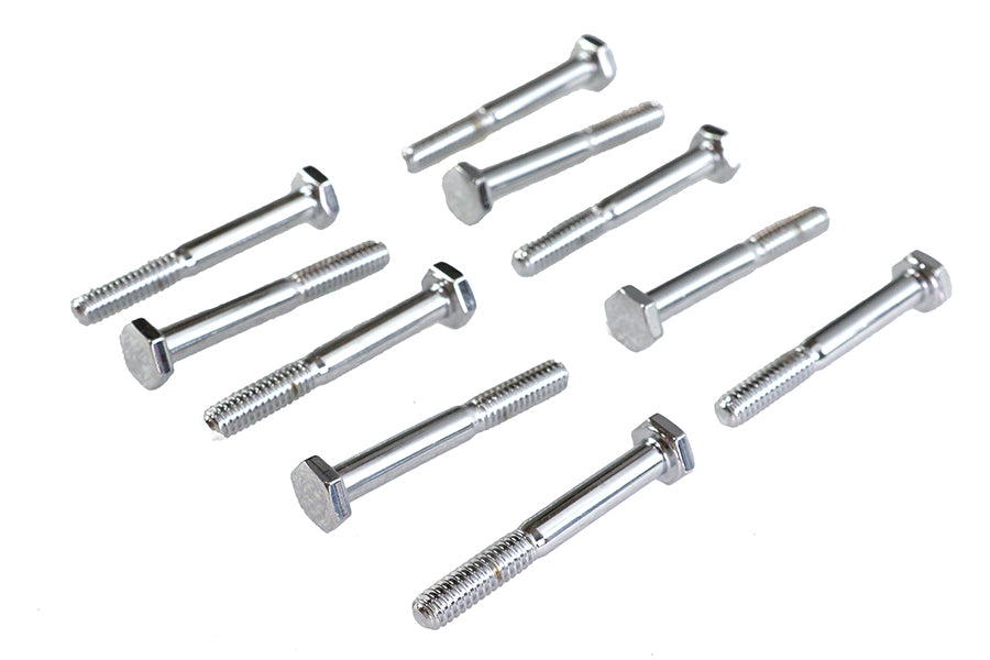 HARLEY Sechskantschrauben Chrom 1/4 Zoll x 2 Zoll Passend für alle 0- Modelle