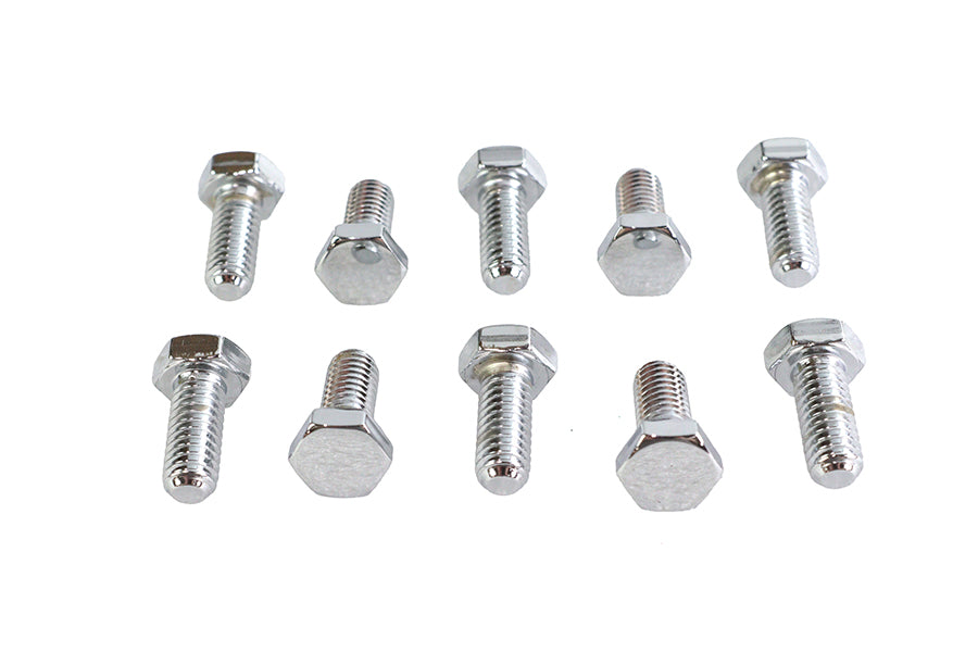 HARLEY Hex Cap Bolts Chrome 5/16 inch x 3/4 inch Fits 0-  All, Models