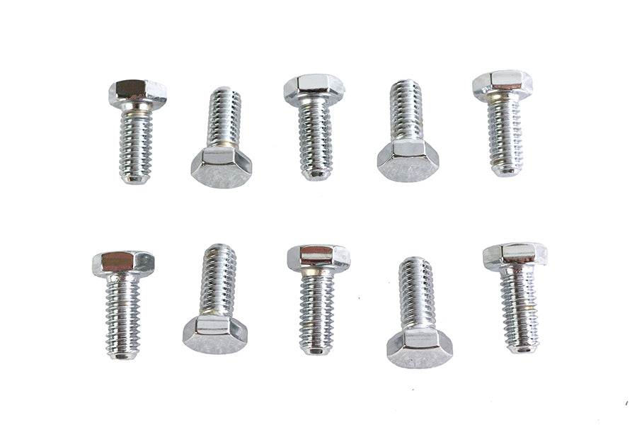 HARLEY Hex Cap Bolts Chrome 5/16 inch x 3/4 inch Fits 0-  All, Models