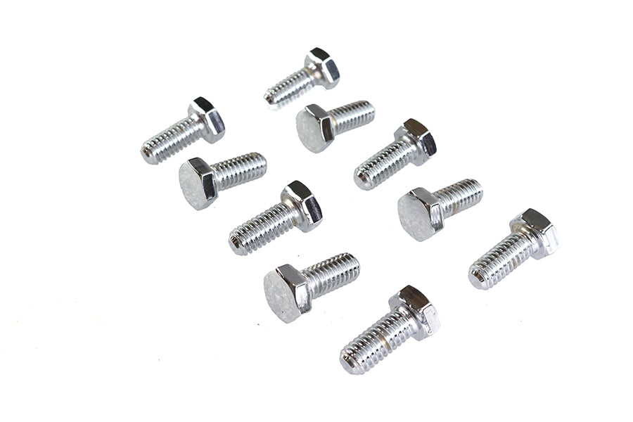HARLEY Hex Cap Bolts Chrome 5/16 inch x 3/4 inch Fits 0-  All, Models