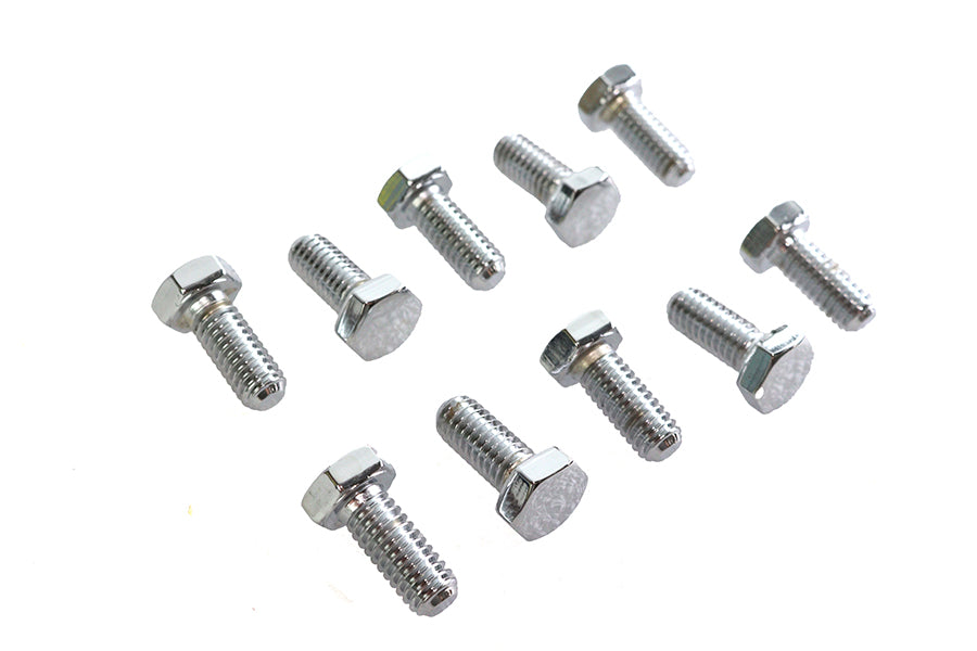 HARLEY Hex Cap Bolts Chrome 5/16 inch x 3/4 inch Fits 0-  All, Models
