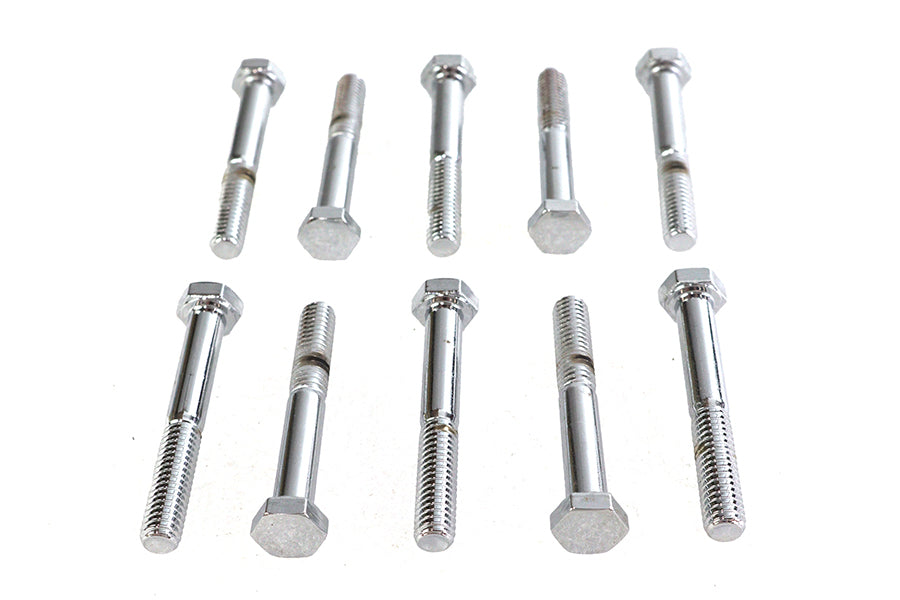 HARLEY Sechskantschrauben Chrom 5/16 Zoll x 2-1/4 Zoll Passend für 0- Alle, Modelle