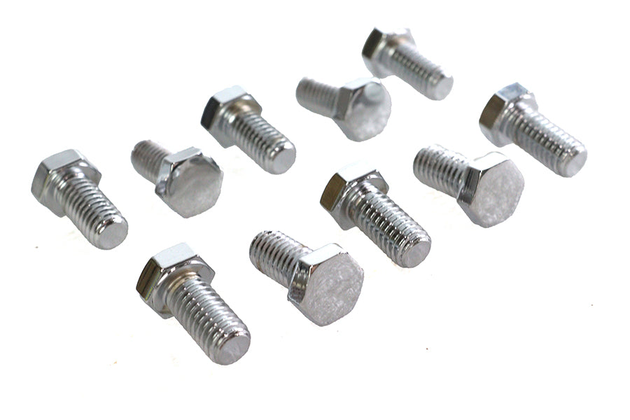 HARLEY Sechskantschrauben Chrom 3/8 Zoll x 3/4 Zoll Passend für 0- Alle, Modelle