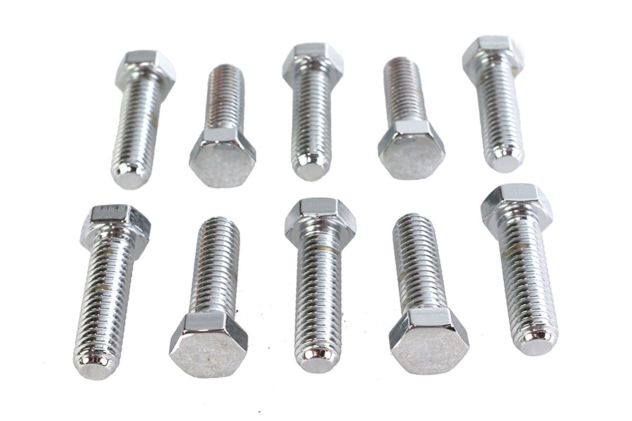 HARLEY Hex Cap Bolts Chrome 7/16-14 X 1-1/2 inch Fits 0-  All, Models