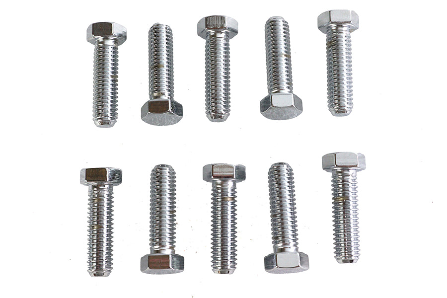 HARLEY Hex Cap Bolts Chrome 7/16-14 X 1-1/2 inch Fits 0-  All, Models