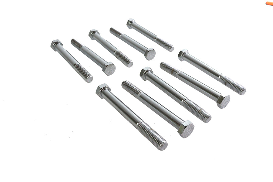 HARLEY Sechskantschraube verchromt 3/8 Zoll X 3-1/2 Zoll Passend für 0- Alle, Modelle