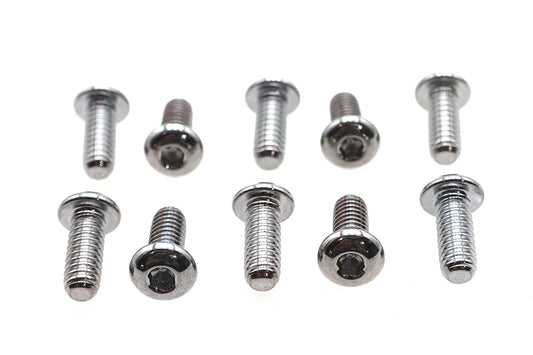 HARLEY Allen Zylinderkopfschraube Chrom 1/4 Zoll X 5/8 Zoll Passend für 1960-1984 FL,