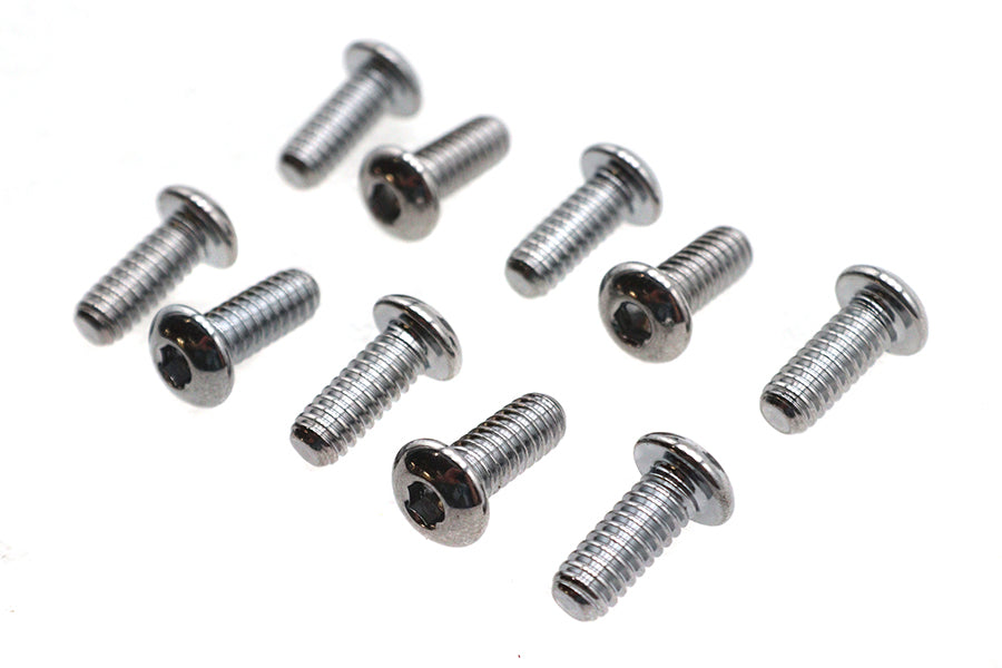 HARLEY Allen Zylinderkopfschraube Chrom 1/4 Zoll X 5/8 Zoll Passend für 1960-1984 FL,