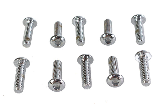 HARLEY Inbusschrauben Linsenkopf Chrom 1/4 Zoll X 7/8 Zoll Passend für 0- Alle, Modelle