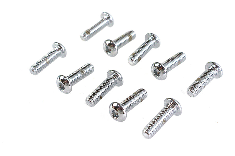 HARLEY Inbusschrauben Linsenkopf Chrom 1/4 Zoll X 7/8 Zoll Passend für 0- Alle, Modelle